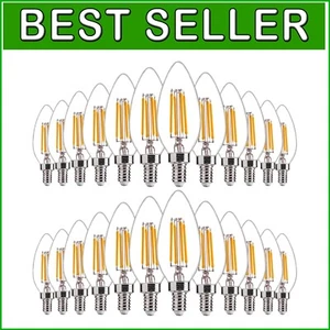 Energy Efficient 4.5W E12 LED Candelabra Bulbs - 60W Equivalent for Chandeliers - Picture 1 of 11