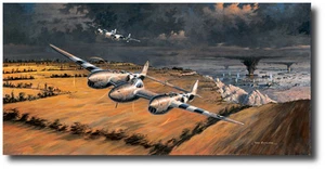 Front Row Seats (Artist Proof) by Ross Buckland - P-38 Lightning - Robin Olds - Picture 1 of 5