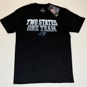 Fanatics Carolina Panthers Men’s Large T Shirt Two States One Team NFL Black New - Picture 1 of 8