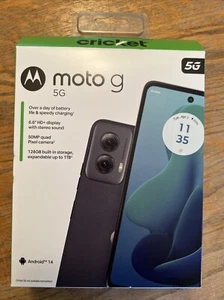 CRICKET WIRELESS MOTO G 5G 128gb - 6.6" HD+ 50MP Brand New - Picture 1 of 3