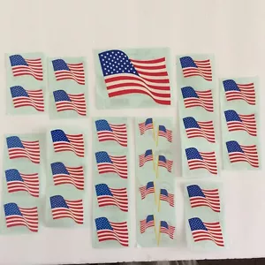 Adesivi vintage Mrs. Grossman's By The Yard - bandiera americana USA 11 settembre - Foto 1 di 2