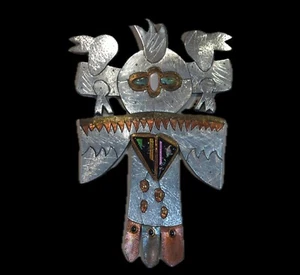Thom Wheeler Abstract Kachina Wall Jewelry - Picture 1 of 12