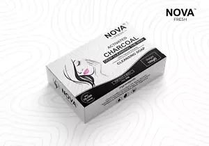 Activated Charcoal cleansing soap for body and face with natural ingredients - Picture 1 of 4