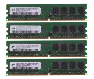 8GB Micron 4X 2GB DDR2 533Mhz 2Rx8 PC2-4200U 240PIN CL4 DIMM Desktop Memory RAM - Picture 1 of 6