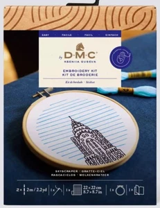 Beginners Embroidery Kit Gift - Skyscraper- DMC Easy Kit TB215 - Imagen 1 de 4