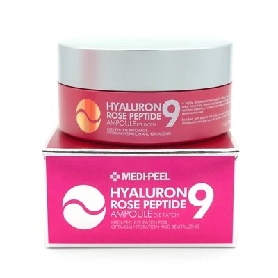 MEDI PEEL Hyaluron Rose Peptide 9 Ampoule Eye Patch 1.6g x 60ea K-Beauty - Image 1 of 4