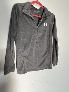 Champion Women's Grayish I/4 Zip Long Sleeve Heat Gear Pullover Shirt Size XS