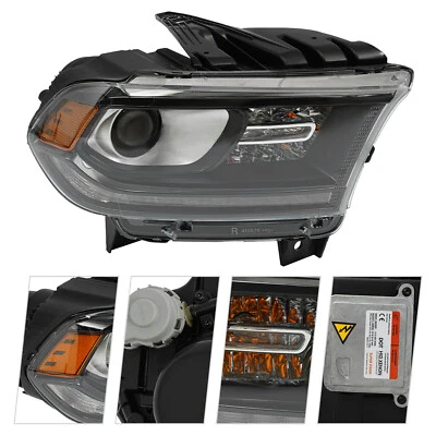 Headlight For Dodge Durango 2016-2020 Xenon/HID Headlamp w/DRL Passenger Side RH - Imagem 1 de 4