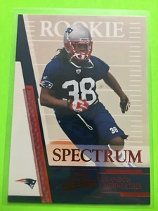 Absolute Memorabilia Brandon Meriweather 2007 New England Patriots Spectrum Red - Imagen 1 de 2