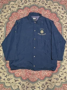 Vintage 90s DKNY Sport Windbreaker Jacket Blue Size Large - Picture 1 of 6
