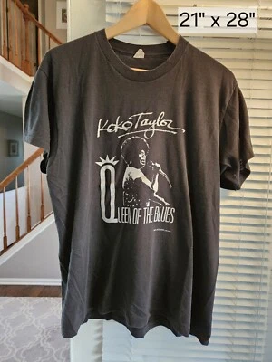 VINTAGE Koko Taylor Queen Of The Blues Band Tee Single Stitch T Shirt Sz XL - Image 1 of 4