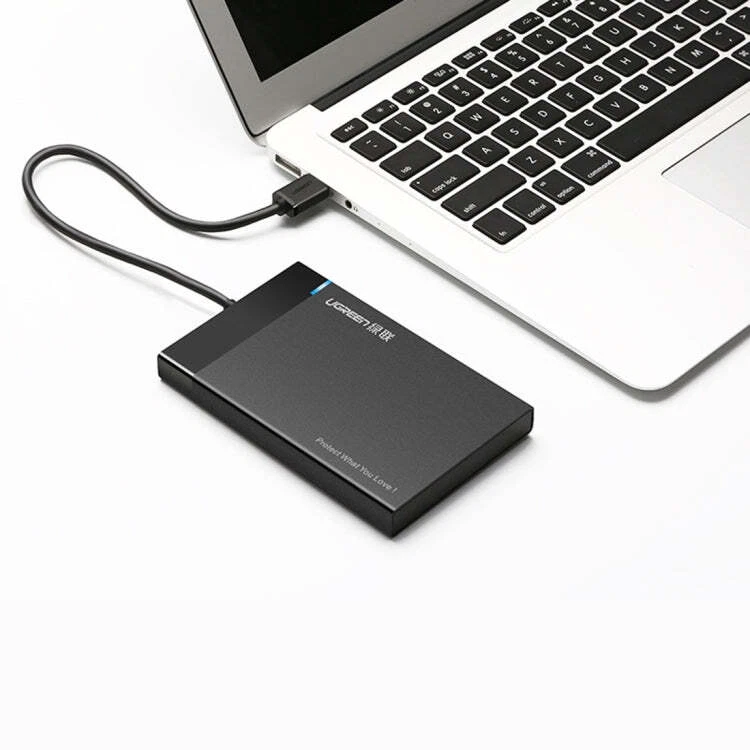 UGREEN US221 HDD Enclosure 2.5 inch SATA to USB 3.0 SSD Adapter Hard Disk Drive  - Image 1 of 4