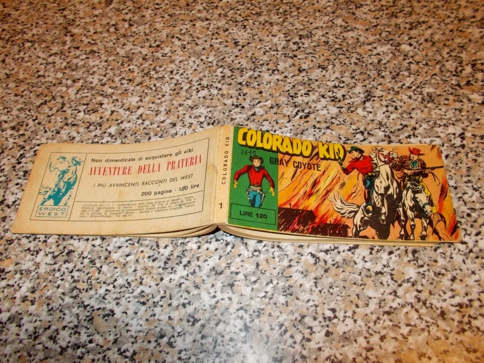 COLORADO KID "GRAY COYOTE"  N.1 MERONI 1963 ORIGINALE OTTIMA VERSIONE DIFFERENTE - Immagine 1 di 1