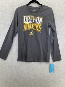 Oregon Ducks Long Sleeve Shirt Gray Youth Size Large 14/16 - Picture 1 of 5