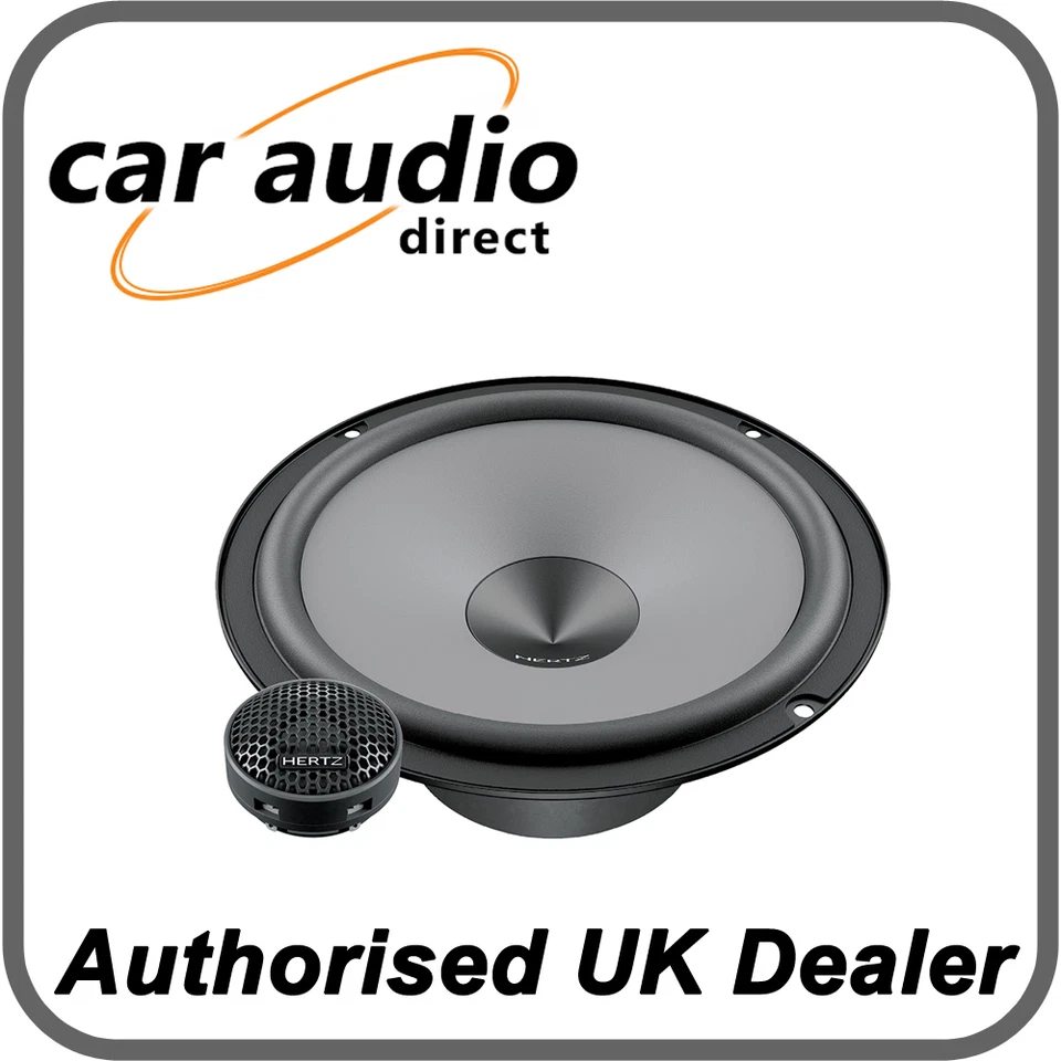 Hertz Uno K 165 6.5" 16.5cm Car Audio 2 Way Component Speakers Door Shelf 280W  - Image 1 of 1