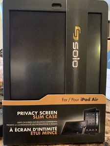 Solo Slim Case für iPad Air mit Sichtschutz, schwarz - Bild 1 von 3