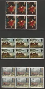1967 QUADRI BRITANNICI SET DI 3 SG748/750 IN BLOCCHI DI 6 NON MONTATI OTTIME CONDIZIONI - Foto 1 di 1