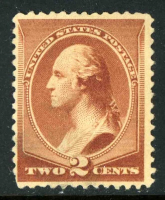 US Stamps Scott 210 2c Washington Bank Note 1883 Issue MNG 3D13 11 - Image 1 of 2