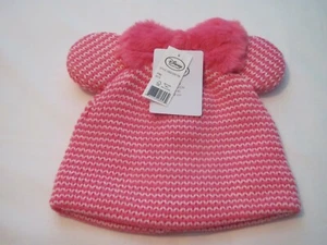 NEW XS/S (3-6 YEARS) DISNEY PINK MINNIE MOUSE BEANIE - Picture 1 of 4