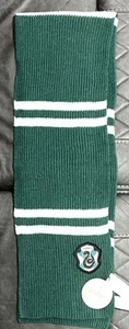 Harry Potter Slytherin Scarf, Unisex, Knit, Green and Gray - Picture 1 of 4
