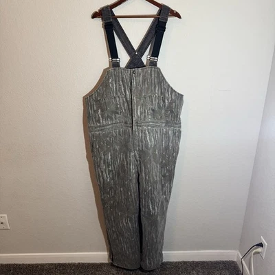 Cabelas Camo Bib Overalls Mens XXL 46-48 Insulated Realtree Hunting USA Outdoor - Image 1 of 4