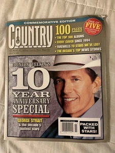 Country Weekly 10th Anniversary Commemorative Issue George Strait Cover - Picture 1 of 1