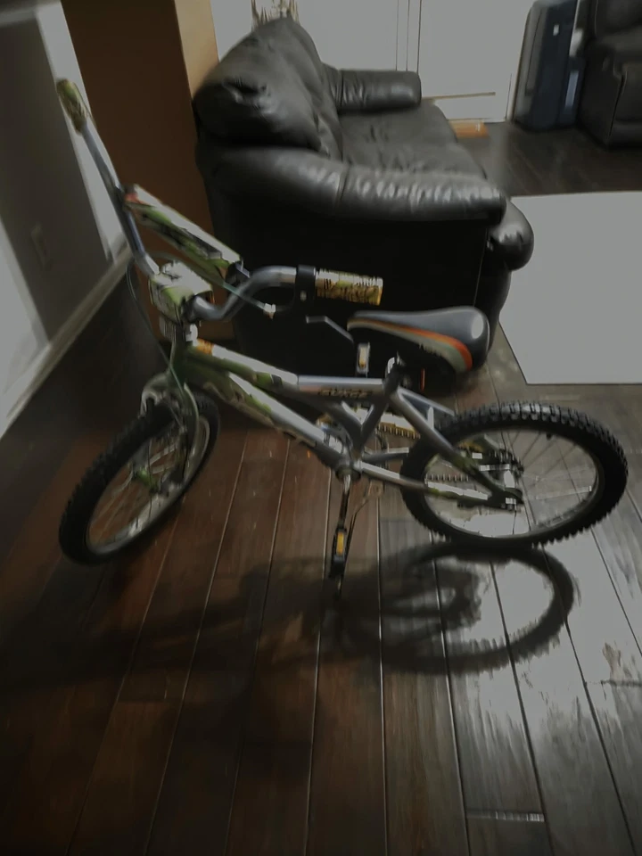 18 英寸车轮自行车男孩绿色浪涌赛车队 dynacraft bmx  — 第 1/4 张图片