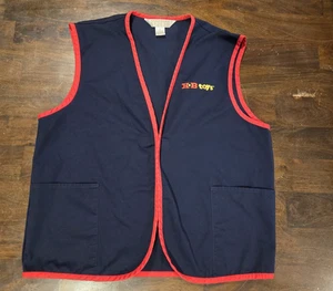 Vintage KayBee Toys Blue Employee Vest Size M USA - Picture 1 of 9