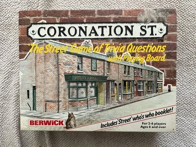 Vintage  Coronation Street Game Of Trivia Board Game by Berwick 1988 Complete - Image 1 of 3