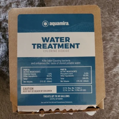 Aquamira Water Treatment Drops 2oz Glass Bottles Up To 60 Gallons 67204 - Image 1 of 4
