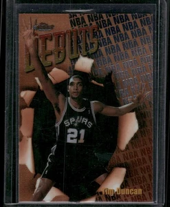 Tim Duncan 1997-98 Topps Finest Rookie Card RC #101 San Antonio Spurs - Bild 1 von 2