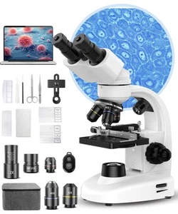Compound Binocular Microscope for Kids & Students, 40X-2000X Magnification, M... - Picture 1 of 7