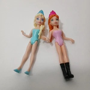 Disney Princesa Elsa De Frozen Polly Pocket Magiclip Muñeca Juguete -SIN Vestido- - Imagen 1 de 3