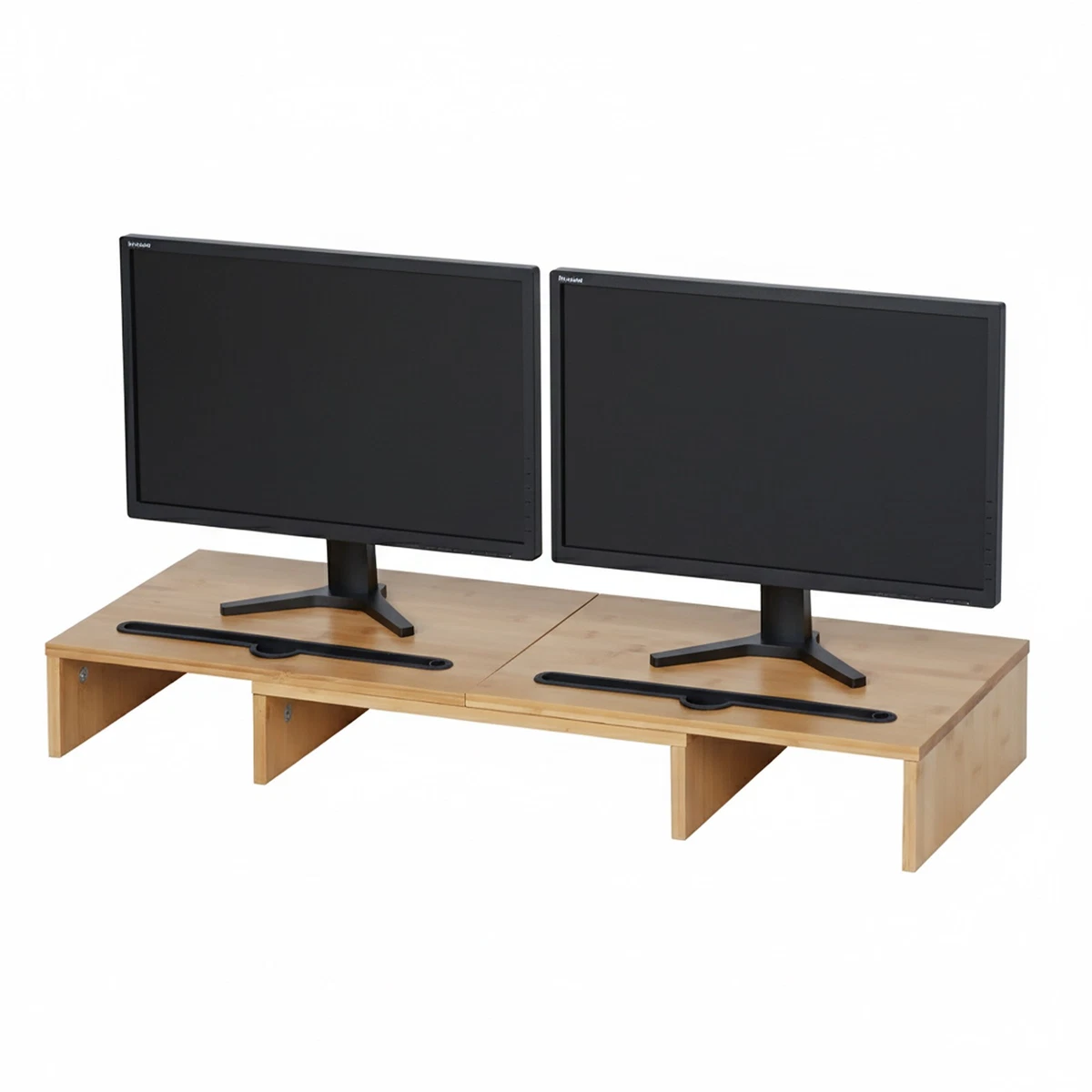 Simple Trending Monitorerhöhung Aus Gehärtetem Glas – 3 Stück Set, Für Bessere Ergonomie Am Schreibtisch, Schlankes Design