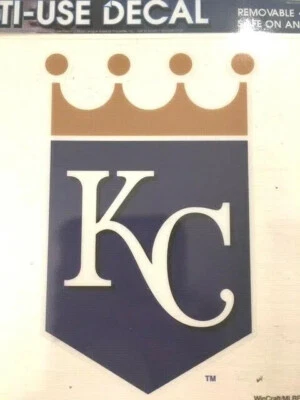 Kansas City Royals MLB Logo Decal Baseball KC Logo Flexible WinCraft Sic - Image 1 of 4