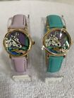Tempi Girls  Watch Horse Head w/ Hand Carrot Leather Band NEW Teal
