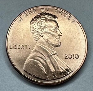 2010-P Lincoln Memorial Penny 1cent Coin from US Mint Satin Set. Uncirculated - Picture 1 of 7