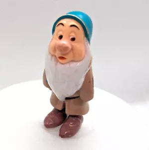 Disney Mattel Sleepy Snow White Seven Dwarves Mini Figur Cake Topper Vintage - Bild 1 von 10