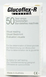 Brandneu in versiegelter Verpackung Glucoflex-R Blutzuckerteststreifen x 50 - Bild 1 von 2