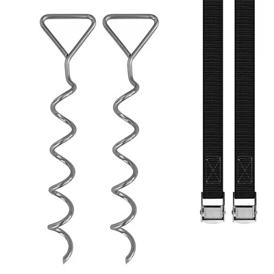 Sturmsicherung für Trampolin Pavillion Zelt Sturmhaken Bodenanker SL-Set - Bild 1 von 4