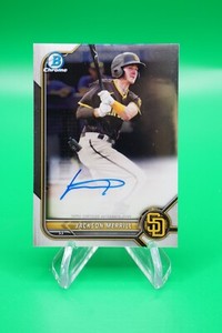2022 Bowman Chrome Prospect Autographs #CPA-JME Jackson Merrill Auto GS1
