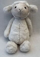 JELLYCAT Bashful Lamb Medium 12” Cream Tan Sheep Plush Stuffed Toy Animal