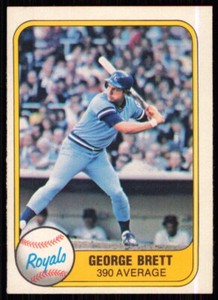 1981 Fleer George Brett Kansas City Royals #655