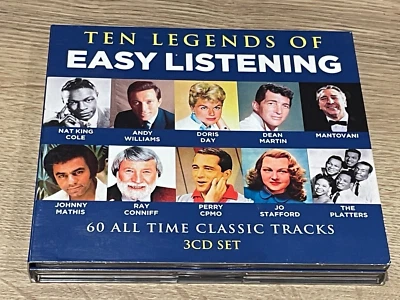 Ten Legends of Easy Listening - 3 CD's Album Digipak - 2016 NDL Media  60 Tracks - Image 1 of 4