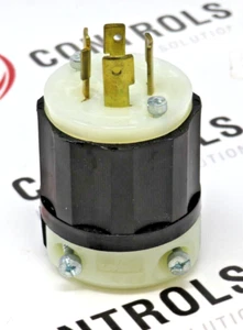Enchufe de bloqueo industrial trifásico Leviton 2431 20 Amp 480V - Imagen 1 de 9