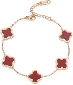 18K Gold Plated Lucky Clover Bracelet for Women girl Fashion Bracelet Jewelry