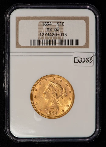 1894 G$10 Liberty Head Ten Dollar Gold Eagle - NGC MS 62 - SKU-G2288 Cover