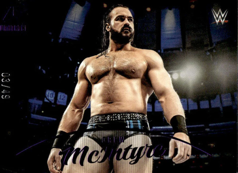 DREW MCINTYRE 2023 Panini Chronicles /49 Purple #169 Luminance WWE ID:106142 - Image 1 of 2