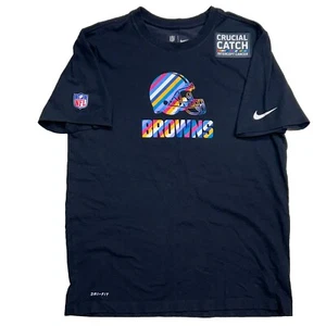 Nike Dri Fit NFL Cleveland Browns Shirt Herren Medium schwarz Crucial Catch Cancer - Bild 1 von 9