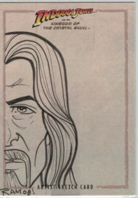 2008 TOPPS INDIANA JONES KINGDOM OF THE CRYSTAL SKULL SKETCH CARD MOLINELLI #1/1 - Image 1 of 2